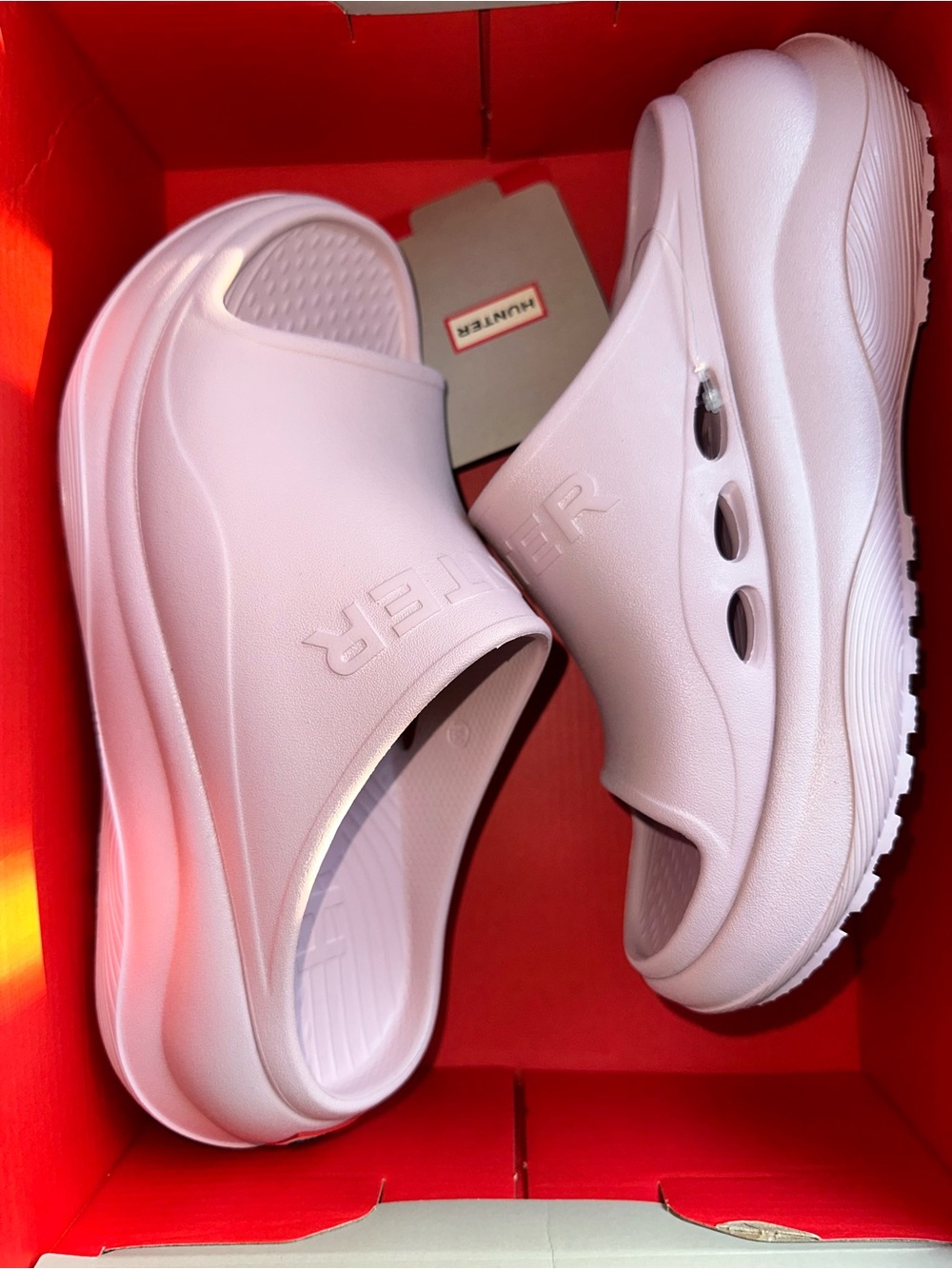 Hunter “Haddie Slides” light Pink